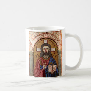 Caneca De Café Mosaico Antigo de Jesus