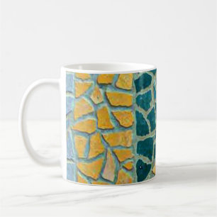 Caneca De Café Mosaico da Pintura em Aquaico + suas ideias