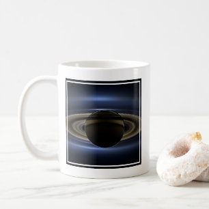 Caneca De Café Mosaico Do Sistema Saturno Volta Ao Sol.
