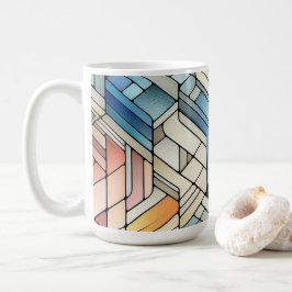 Caneca De Café Mosaico Geométrico