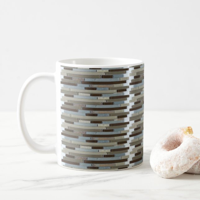 Caneca De Café Mosaico Stripe Mug (Com Donut)