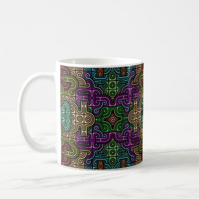 Caneca De Café Mosaico urbano (Esquerda)