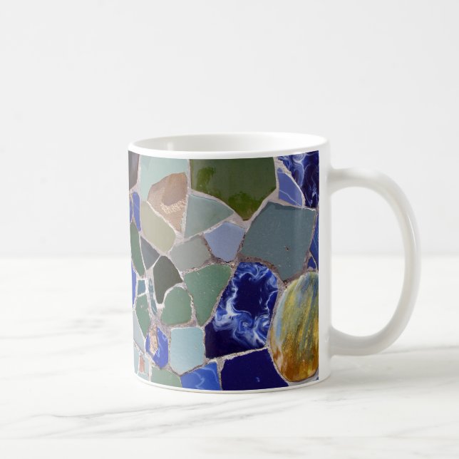 Caneca De Café Mosaicos legal de Antoni Gaudi (Direita)