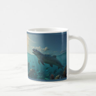 Caneca De Café Mosassauro (Arte do Dinossauro)