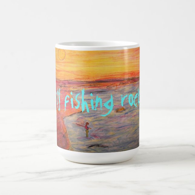 Caneca De Café mosca da pesca voadora (Centro)