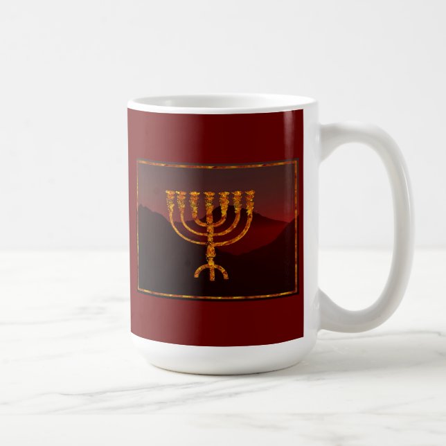 Caneca De Café Moshe's Menorah (Direita)