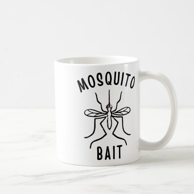 Caneca De Café Mosquito Bait Funny Camping Campfire Outdoors Bug  (Direita)