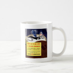 Caneca De Café Mosquito de malária de WWII