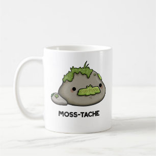 Caneca De Café Moss-tache Engraçado Mustache Pun