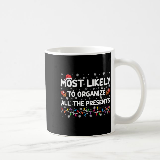 Caneca De Café Most Likely To Organize All The Xmas  (Direita)
