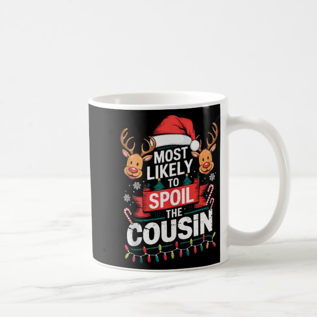 Caneca De Café Most Likely To Sil The Cousin Christmas Party Fami (Direita)