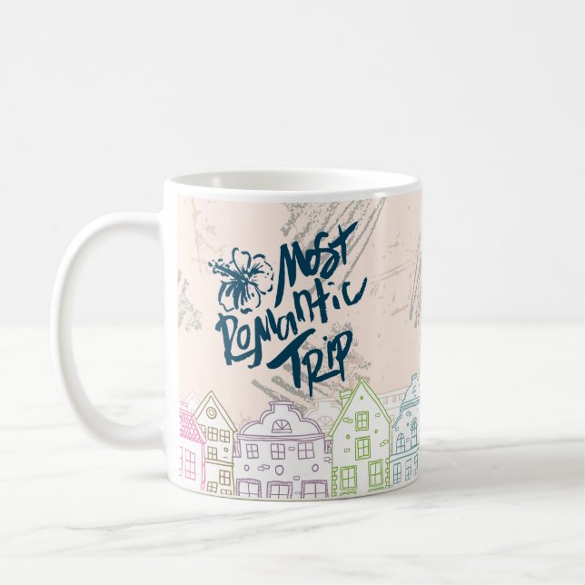 Caneca De Café Most romantic trip Porto (Esquerda)