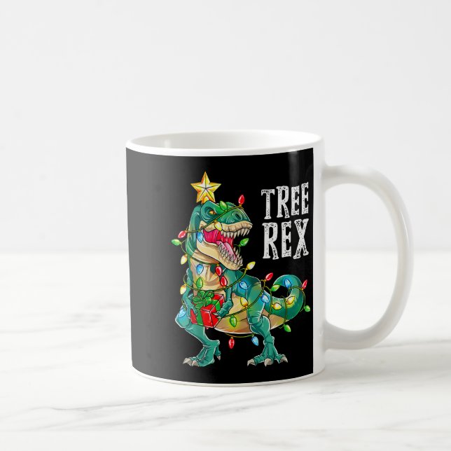 Caneca De Café Most Wonderful Christmas Co Dinosaur Christmas Tre (Direita)