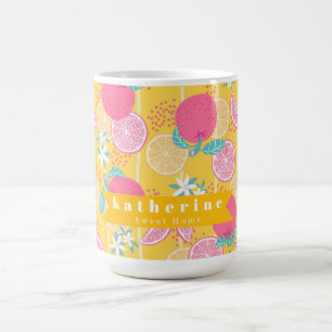 Caneca De Café Mostarda de Verão Laranja