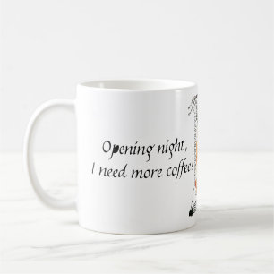 Caneca De Café Mostrar Tema do Livro em Púrpura e Laranja