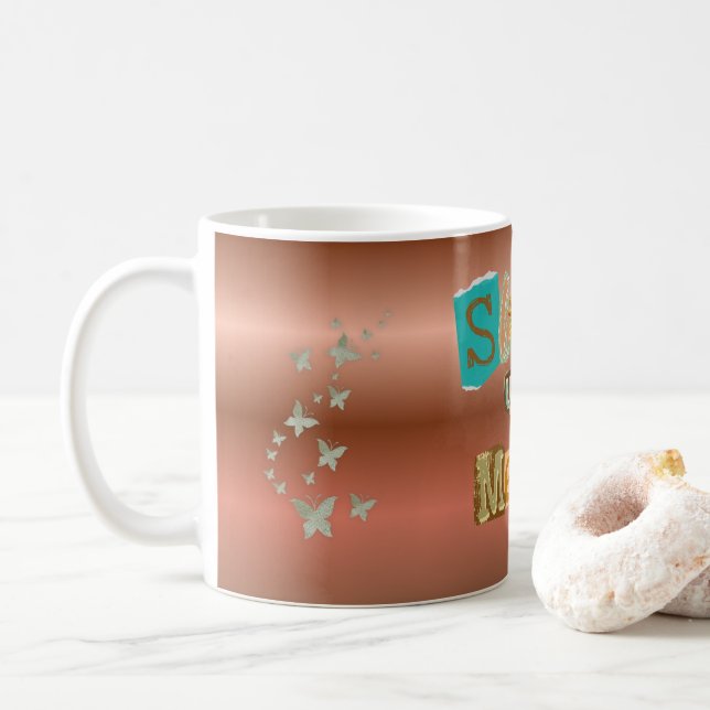 Caneca De Café Mostre a bagunça de Girassol Clássica (Com Donut)