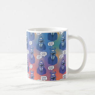 Caneca De Café Mostre gratidão: Padrões do Dia do Chefe Criativo 