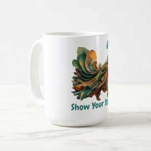 Caneca De Café Mostre suas coisas — Camisa de declaração motivaci
