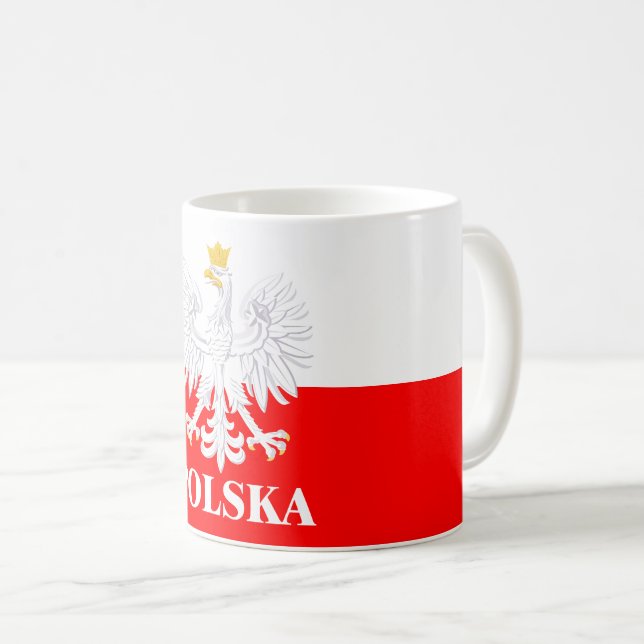 Caneca De Café Mostre suas cores - Polska (Frente Esquerda)