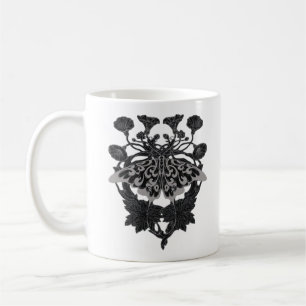 Caneca De Café Moth Talisman - Whimsigoth Drath - Versão Branca