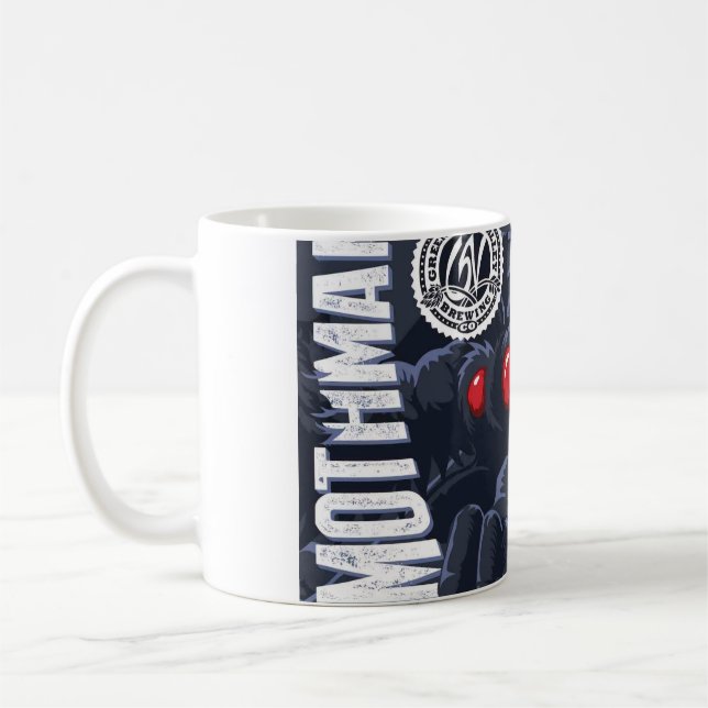 Caneca De Café Mothman Art Mug (Esquerda)