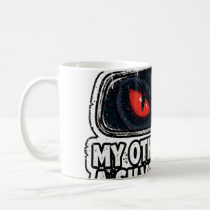 Caneca De Café Mothman Meme — Outro Carro