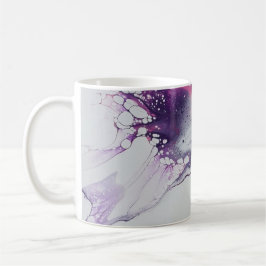 Caneca De Café Motif abstrait rose.
