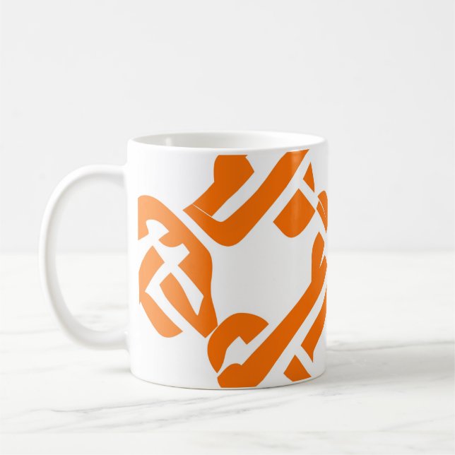 Caneca De Café 🟡 Motif Celtique Marigold Jaune Élégant (Esquerda)