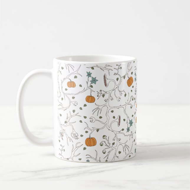 Caneca De Café Motif de vigne effrayante pour Halloween (Esquerda)