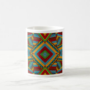 Caneca De Café Motif Geométrico Africano