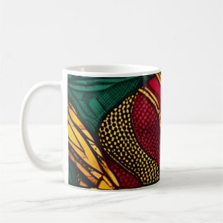 Caneca De Café Motif Wax Africain – Explosion de Couleurs