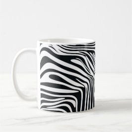 Caneca De Café Motif zébré noir et blanc 🦓
