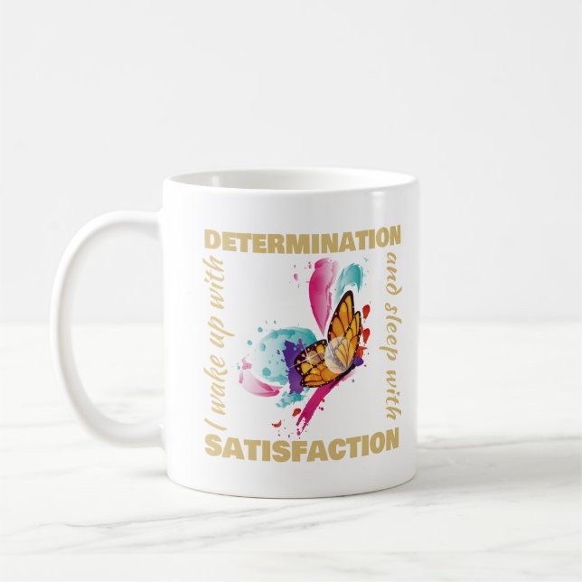 Caneca De Café Motivação da Borboleta de Cólvora Cóta (Esquerda)