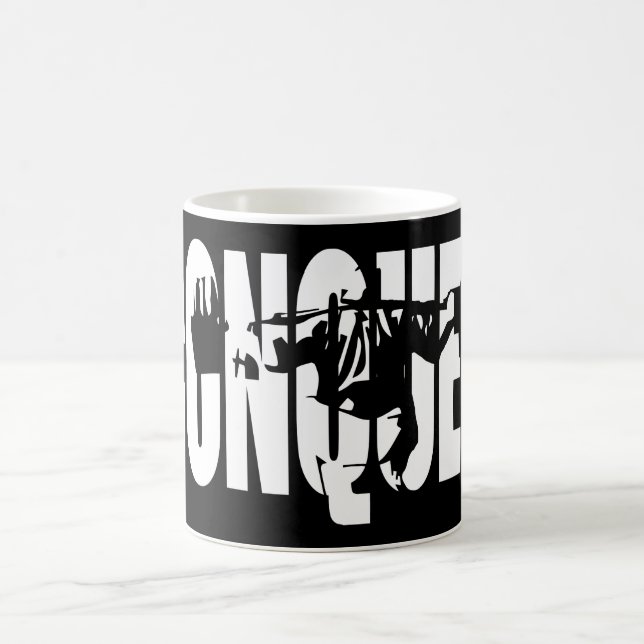 Caneca De Café Motivação de construção de corpo - CONQUER (Centro)