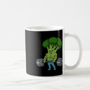 Caneca De Café Motivação de Malhação de brócolis de gesso em decl