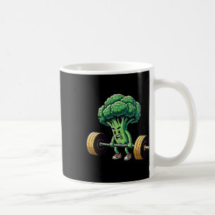 Caneca De Café Motivação de Malhação de brócolis de gesso em decl