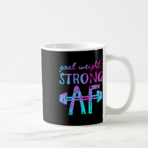 Caneca De Café Motivação de Workout Af Forte com Peso de Meta