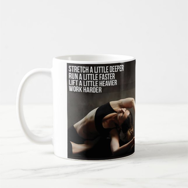 Caneca De Café Motivação de Workout feminino (Esquerda)