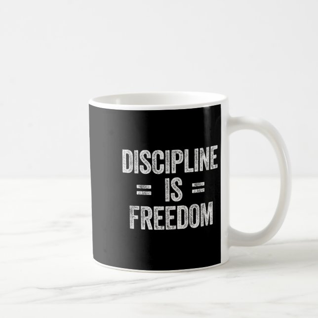 Caneca De Café Motivação Disciplina (Direita)