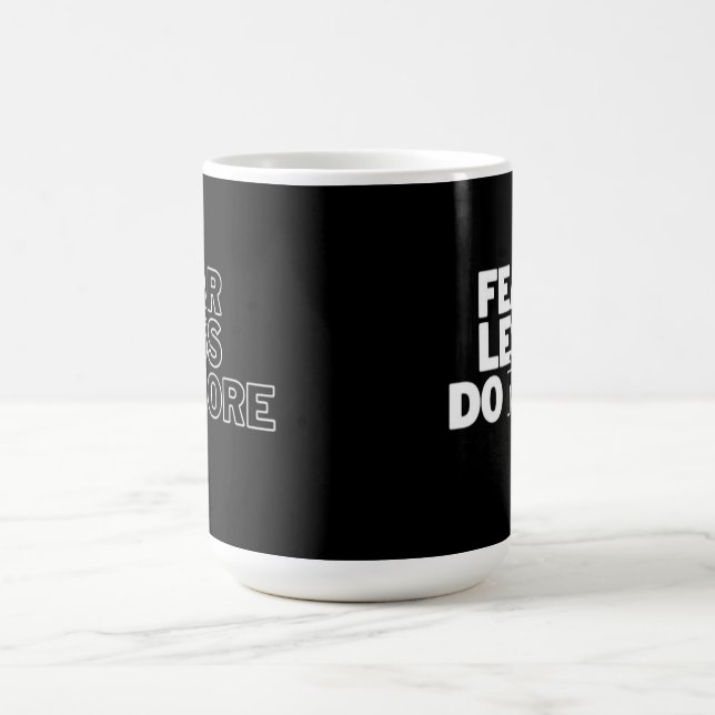 Caneca De Café Motivação do "Medo Menos Fazer Mais" (Centro)