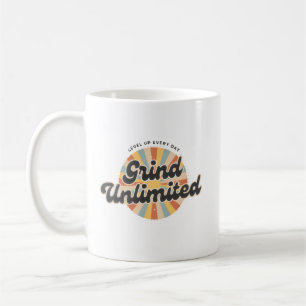 Caneca De Café Motivação Ilimitada de Jogador de Esmerilhar