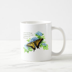 Caneca De Café Motivação inspirada da escritura da bíblia do 4