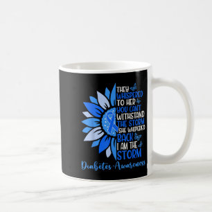 Caneca De Café Motivação Suporte Esquadrão Diabetes Azuis De Gira