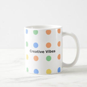 Caneca De Café Motivação Vibrações Criativas