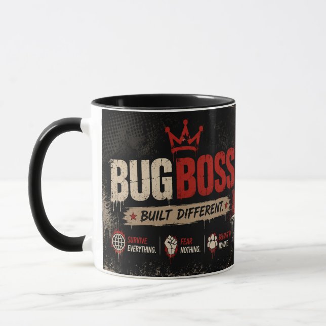 Caneca de Café Motivacional Construída Diferente (Esquerda)