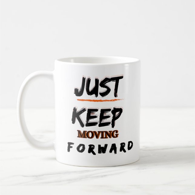 Caneca de Café Motivacional Continue Avançando A (Esquerda)