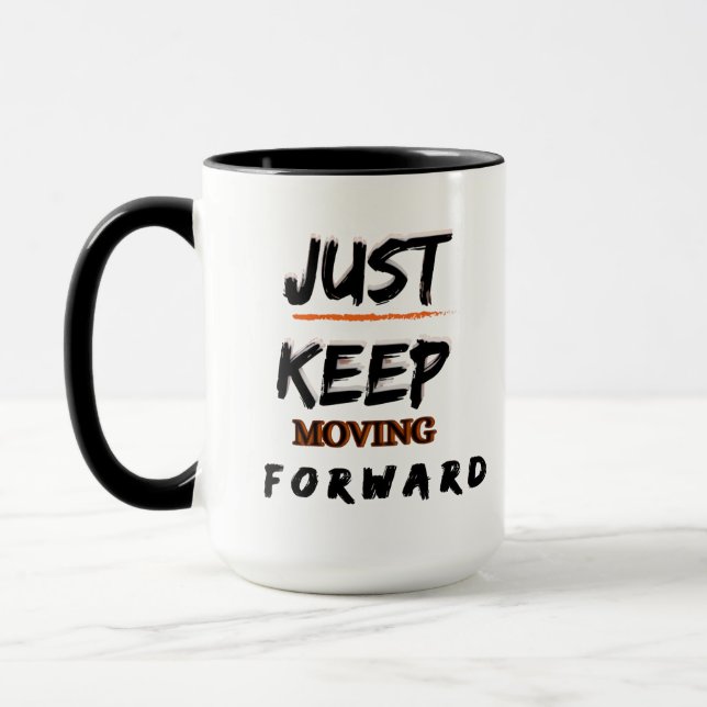 Caneca de Café Motivacional Continue Em Frente A (Esquerda)