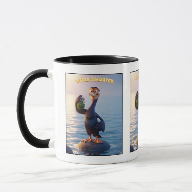 Caneca de café motivacional engraçada para trabalh (Esquerda)