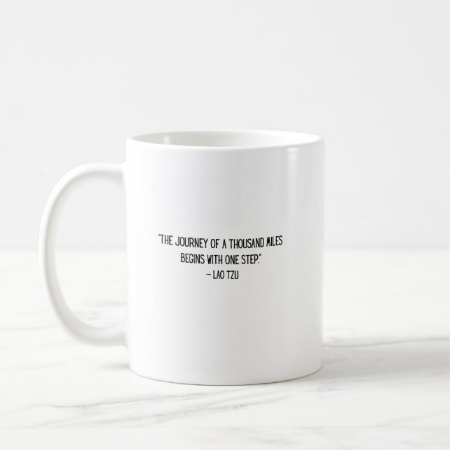 Caneca de Café Motivacional Lao Tzu (Esquerda)
