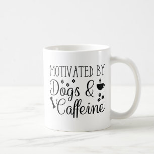 Caneca De Café Motivado Por Cães E Cafeína